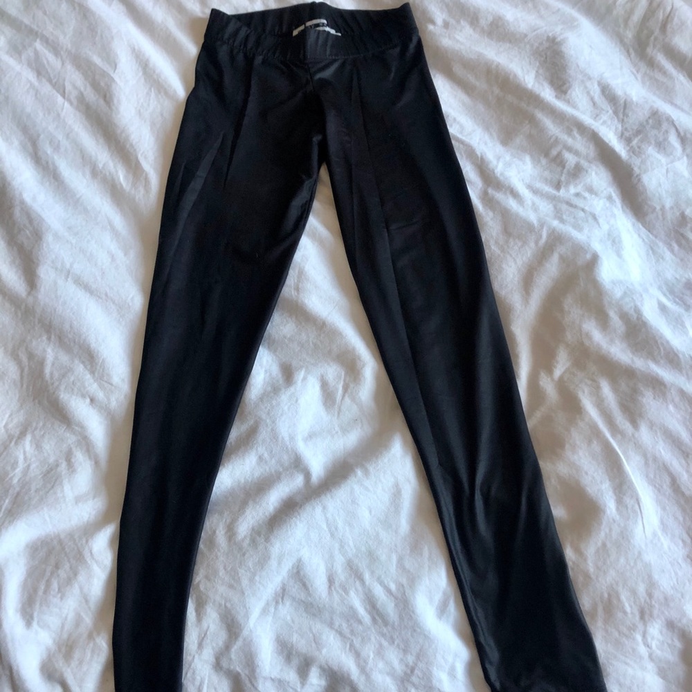Noisy may legging pants black shinny